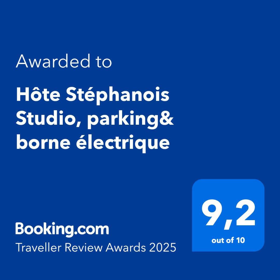 Hote Stephanois Studio, Parking& Borne Electrique Saint-Etienne  Buitenkant foto